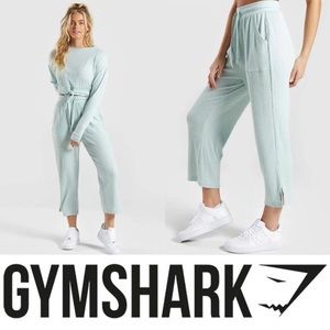 Gymshark Relaxed Seafoam Ribbed Jogger Set